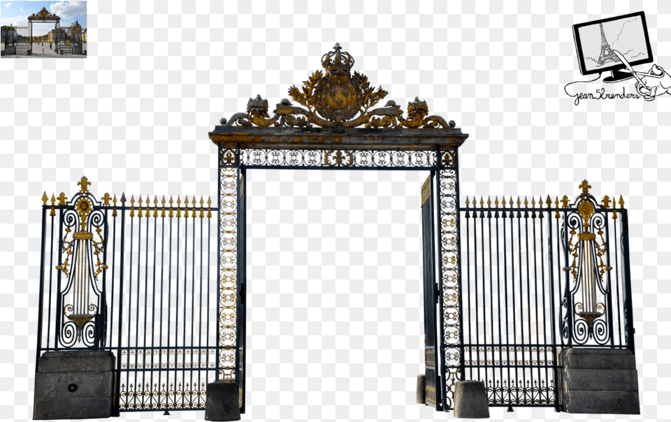 Gate Image Palace Of Versailles Free Png Download