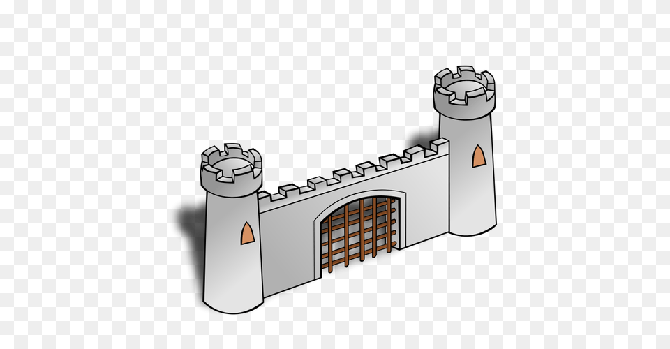Gate Of A Castle Vector, Arch, Architecture, Building, Fortress Free Transparent Png