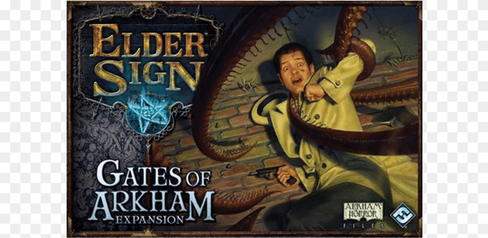 Gates Of Arkham Elder Sign Gates Of Arkham Board Game Expansion, Book, Publication, Person, Comics Free Transparent Png