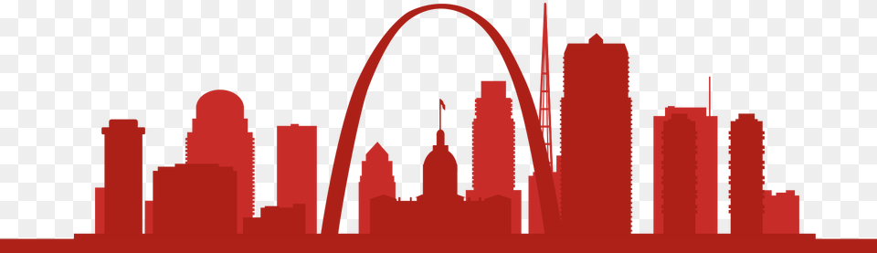 Gateway Arch St Louis Arch Red, Architecture Png Image