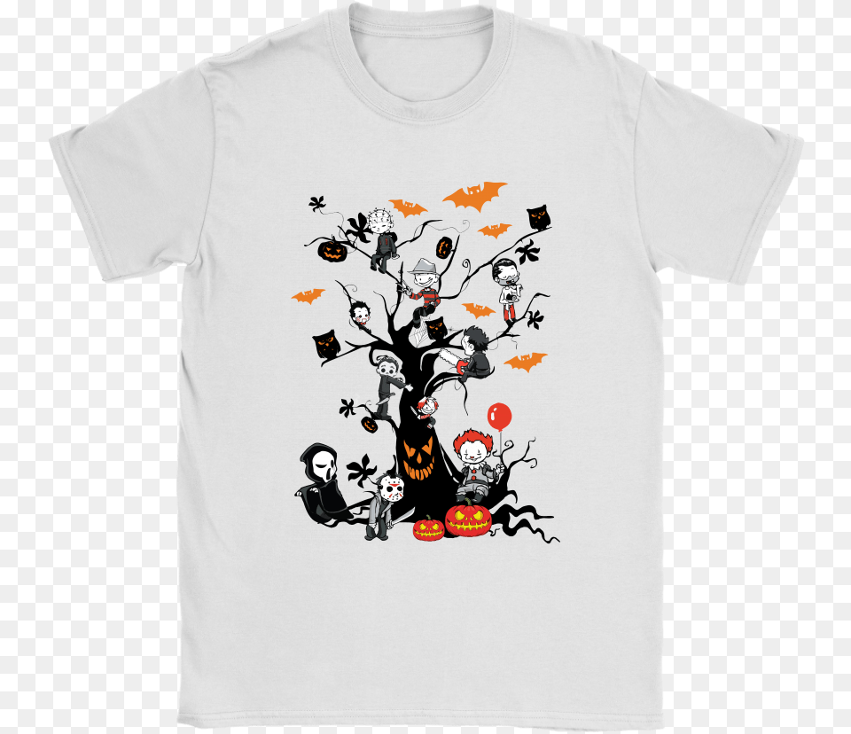 Gather Around The Living Halloween Tree Funny Star Wars Shirts, Clothing, T-shirt, Pattern, Baby Free Png