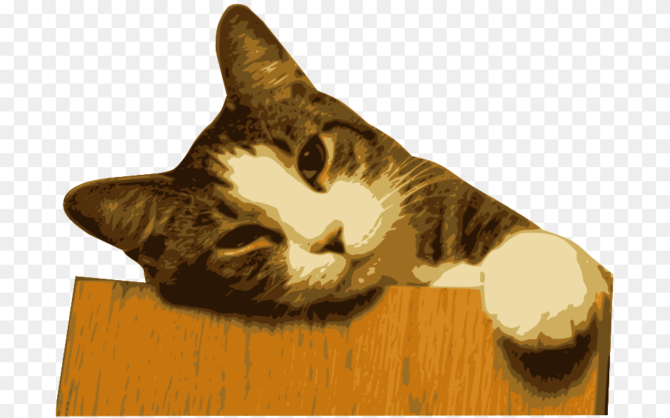 Gato 1 Cut, Wood, Animal, Cat, Mammal Free Png