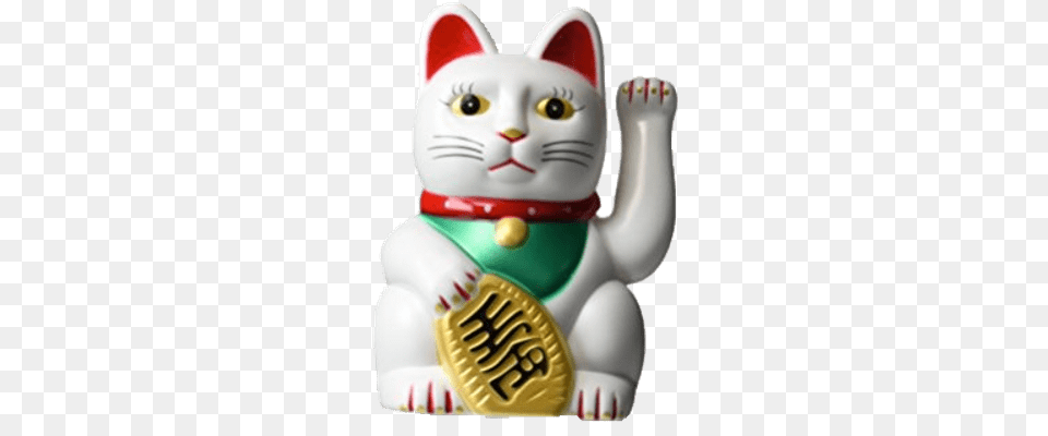 Gato De La Fortuna Sonriendo Transparente, Figurine, Animal, Cat, Egyptian Cat Png