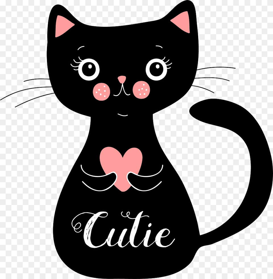 Gato Negro Kawaii Royalty, Animal, Cat, Mammal, Pet Png