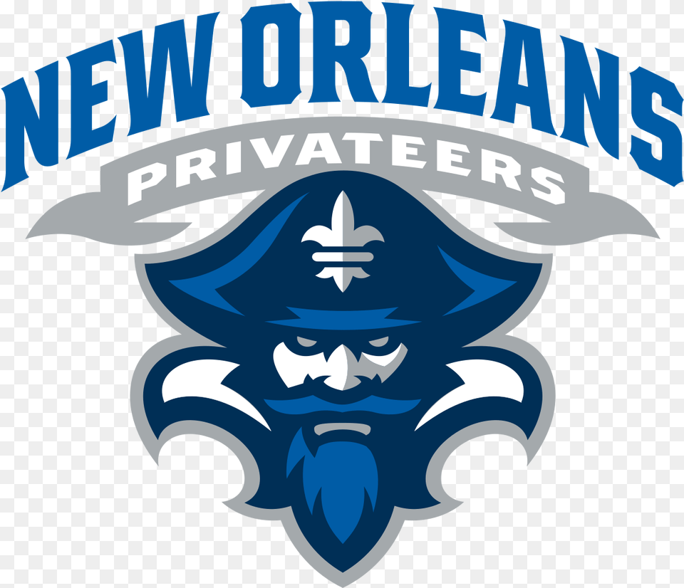Gator Clipart Alligator New Orleans University Of New Orleans Privateers, Logo, Emblem, Symbol, Badge Free Png