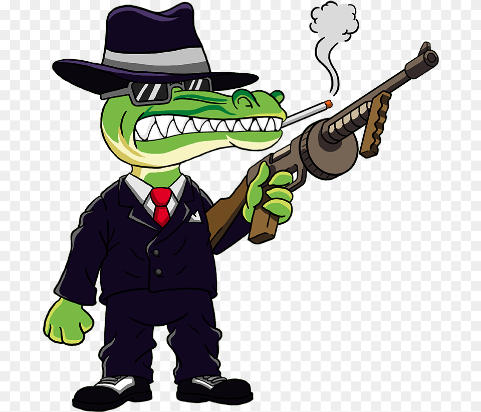 Gator Gangster Mob Gangster Gator, Clothing, Hat, Baby, Person Free Png Download