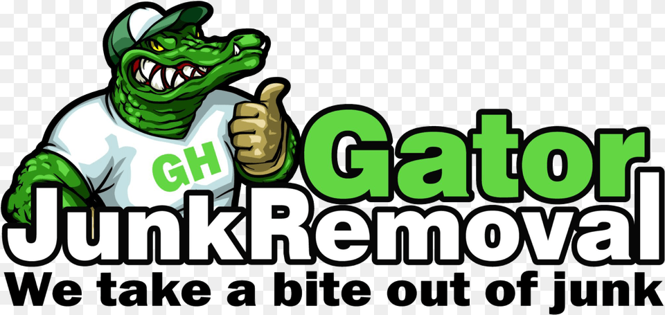 Gator Junk Removal, Green, Baby, Person Free Png