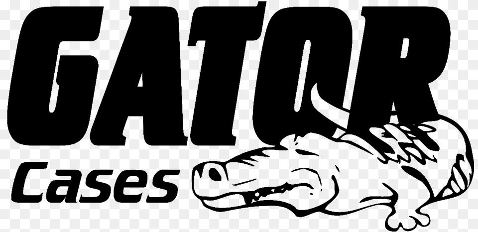 Gator Logo Illustration, Gray Png Image
