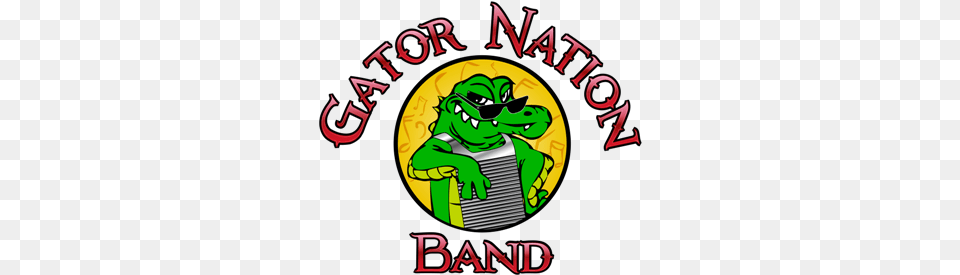 Gator Nation Band, Green, Person, Logo Free Png