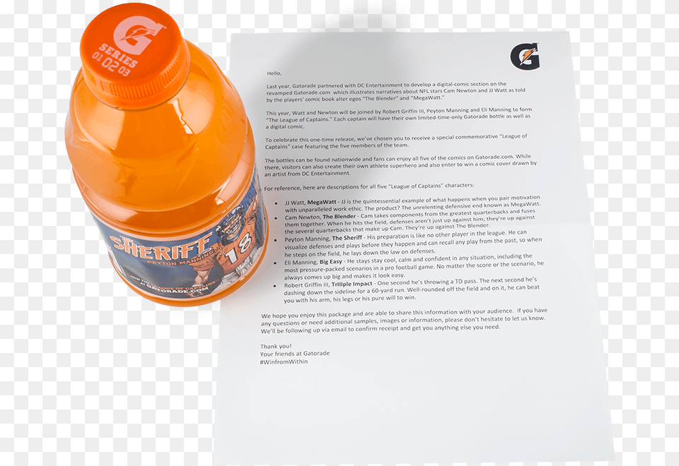 Gatorade Cam Newton, Advertisement, Bottle, Poster, Shaker Free Png Download