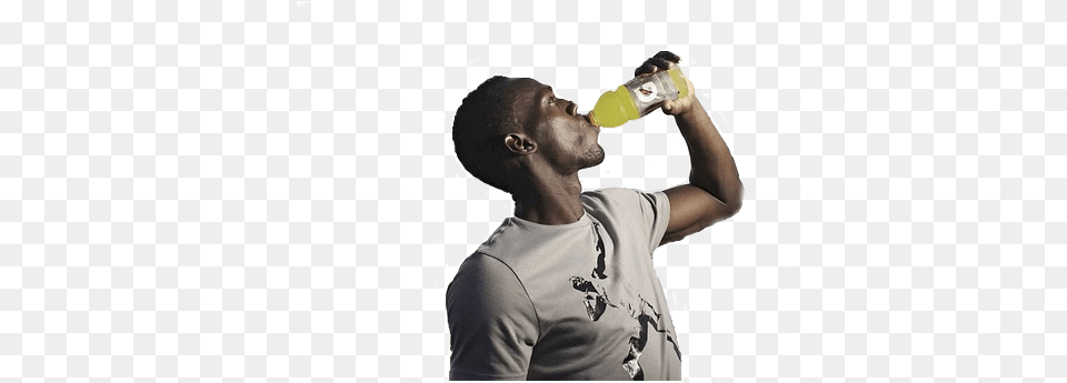Gatorade Com Usain Bolt Drinking Water Hd Peoples Drinking Beer, Adult, Beverage, Male, Man Png Image