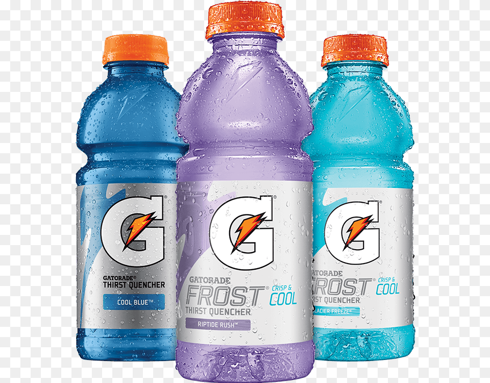 Gatorade Frost Flavors, Bottle, Water Bottle, Beverage, Mineral Water Free Png