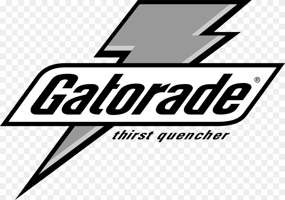 Gatorade Logo Gatorade Symbol Black And White, Text Free Png Download