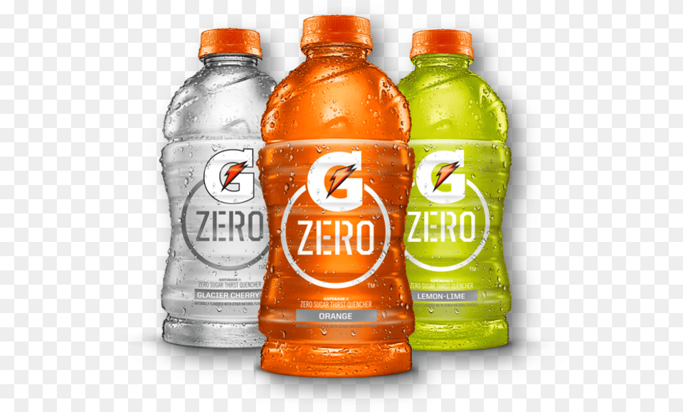 Gatorade Zero Logo Transparent Gatorade, Bottle, Beverage, Food, Ketchup Free Png Download