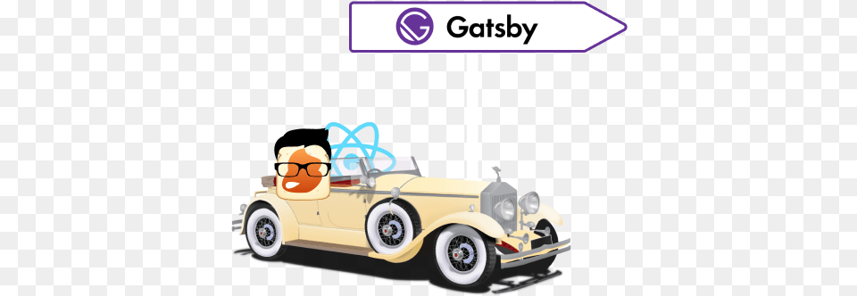 Gatsby As A Replacement For Create Reactapp Khaled Garbaya Antique Car, Transportation, Vehicle, Face, Head Png