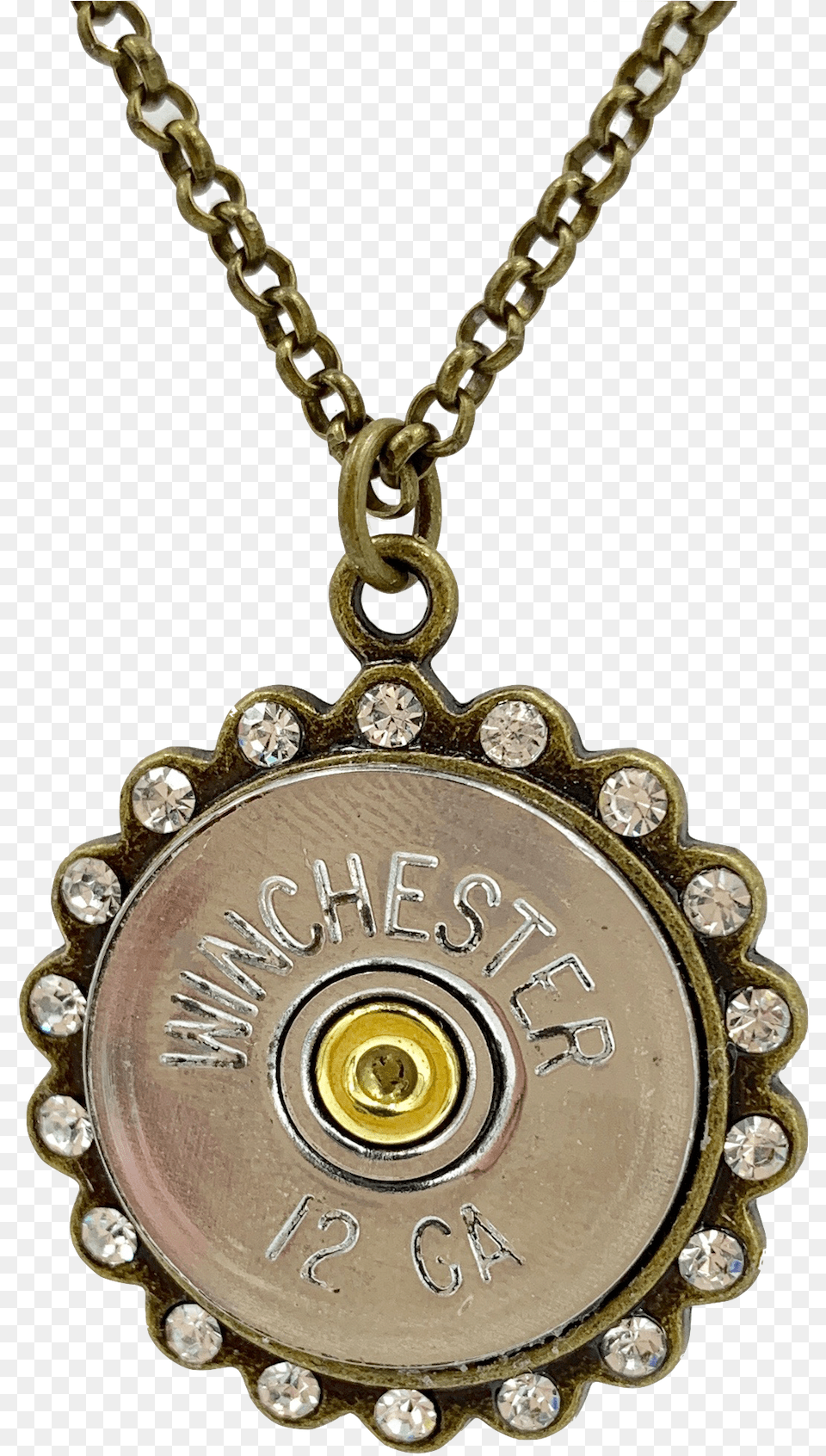 Gauge Brass Shotgun Necklace Locket, Accessories, Jewelry, Pendant, Diamond Free Png