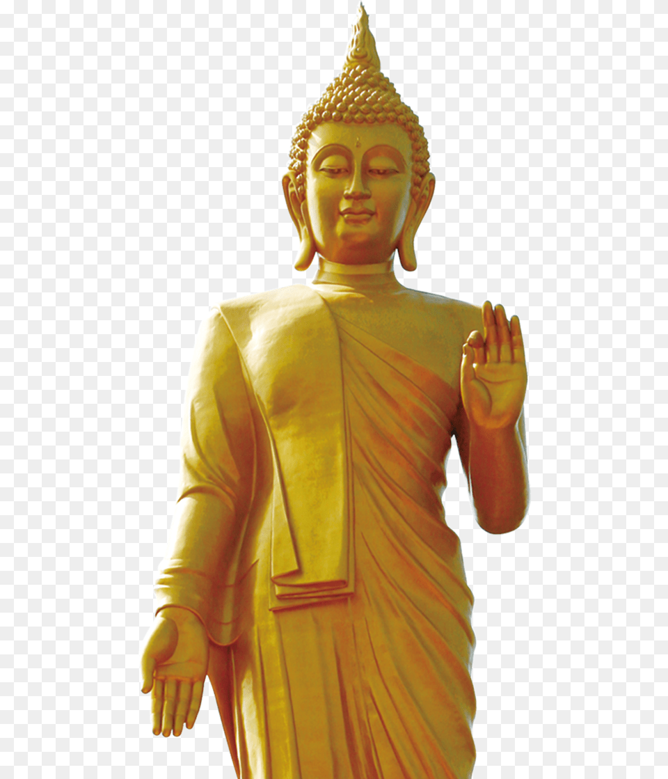 Gautam Buddha Standing Statue, Adult, Art, Female, Person Png Image