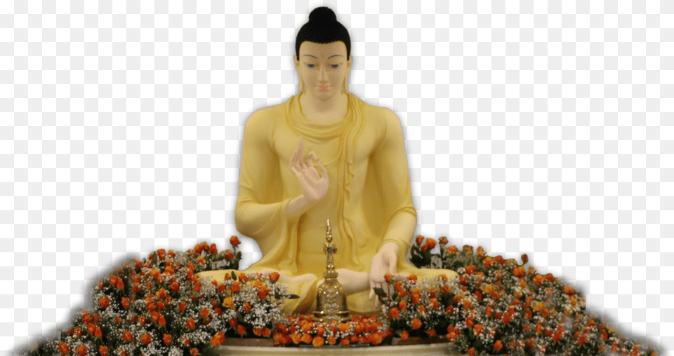 Gautama Buddha, Art, Adult, Prayer, Plant Free Png Download