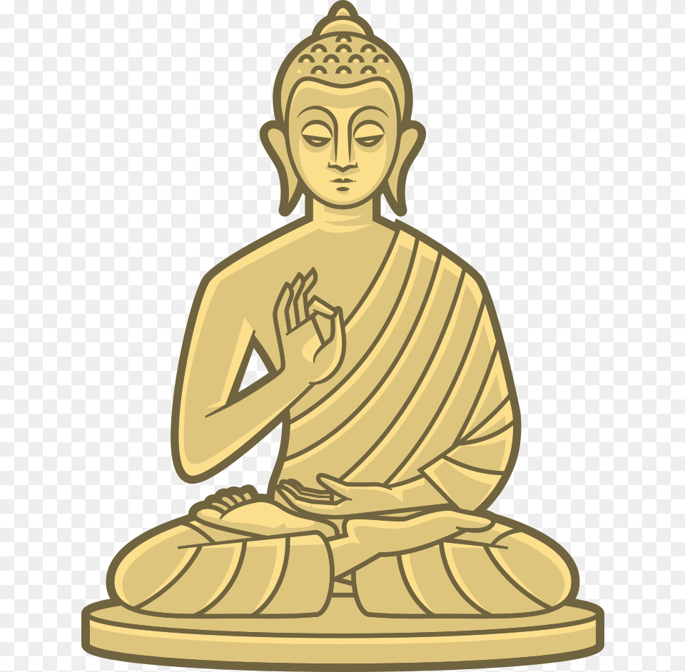 Gautama Buddha Cartoon Picture Of Gautam Buddha, Art, Prayer, Person, Face Free Transparent Png