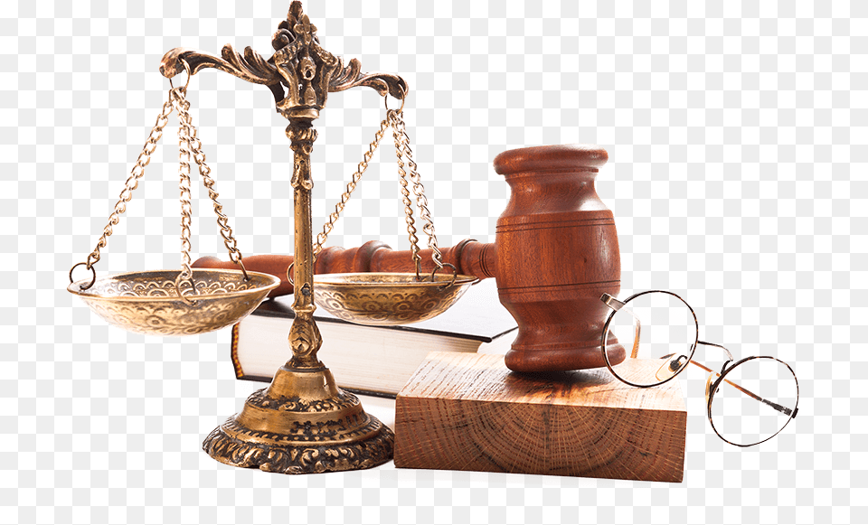 Gavel And Scales Law Scale And Gavel, Bronze Free Png