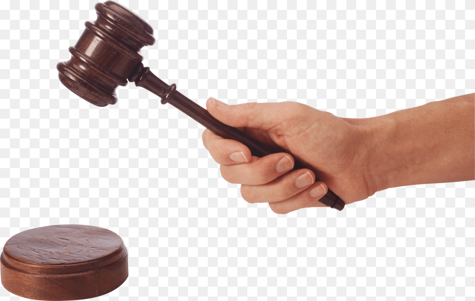 Gavel Judge Hammer In Hand Gavel In Hand, Device, Tool, Baby, Person Png Image