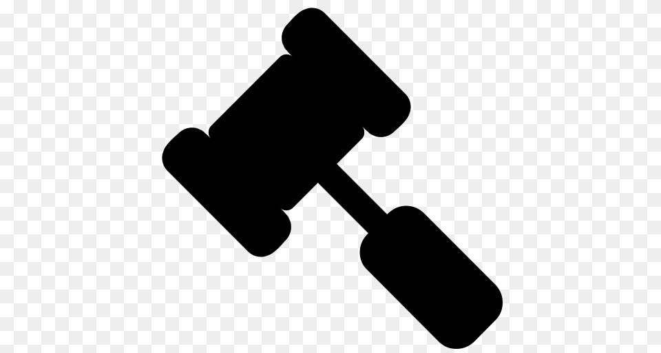 Gavel Judge Justice Icon With And Vector Format For, Gray Free Png Download