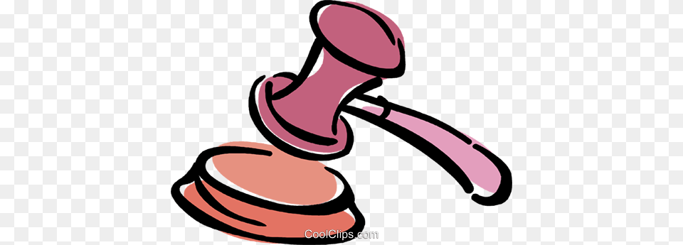 Gavel Royalty Vector Clip Art Illustration, Smoke Pipe, Device, Hammer, Tool Free Png Download