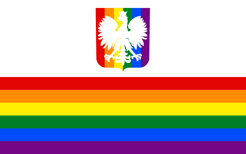Gay Pride Flag Of Poland Clipart, Art, Graphics Free Transparent Png