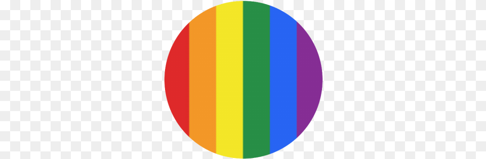 Gay Pride Rainbow Flag Stripes Round Mousepad Id Rainbow Flag Circle, Sphere, Disk Free Png Download