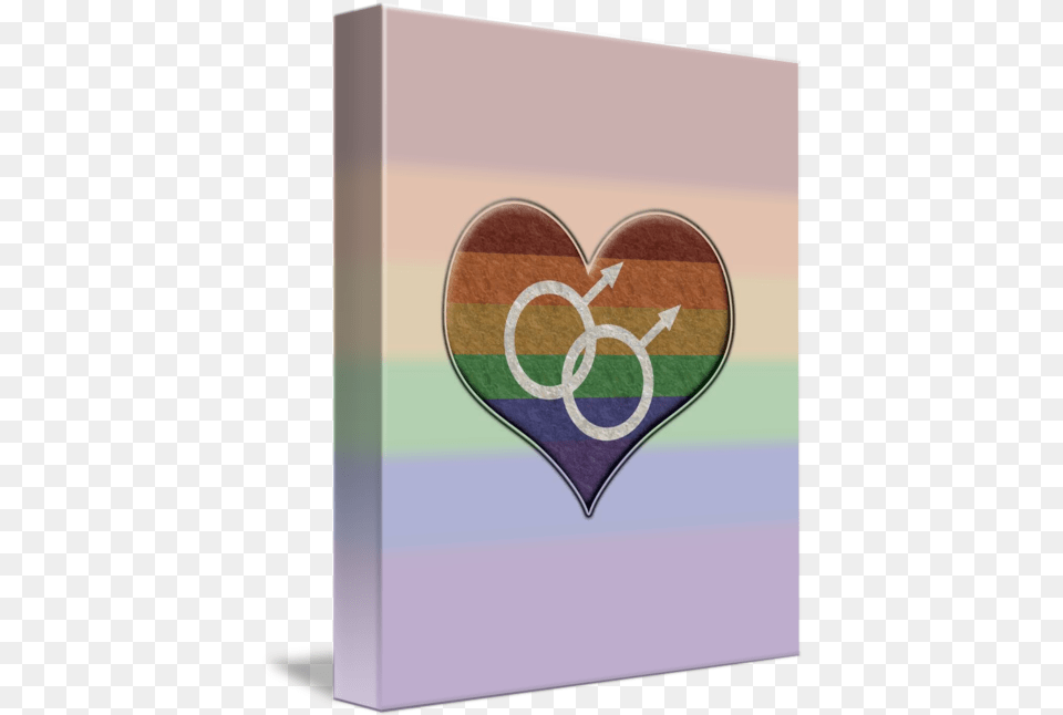 Gay Pride Rainbow Heart With Male Gender Symbol By Tavia Walker Girly, Canvas, Mailbox Free Transparent Png