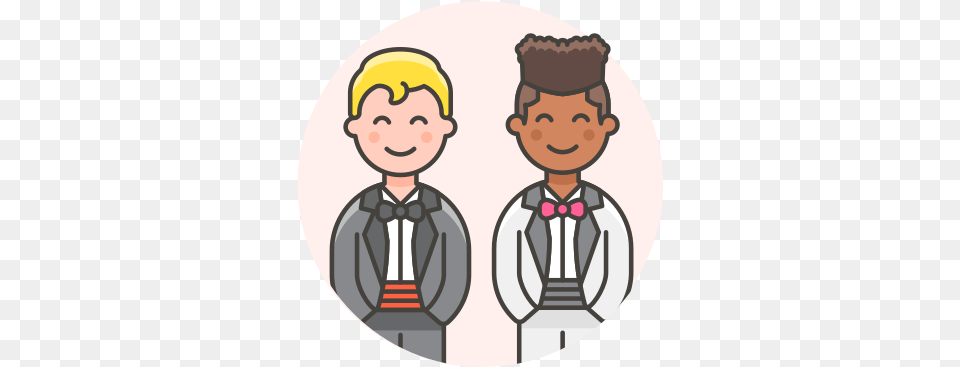 Gay Wedding Icon Of Lgbt Wedding, Accessories, Tie, Formal Wear, Baby Free Png Download