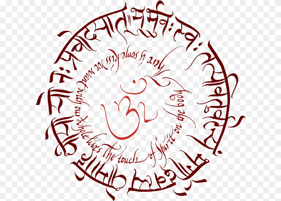 Gayatri Mantra In Circle, Handwriting, Text, Blackboard, Calligraphy Free Png