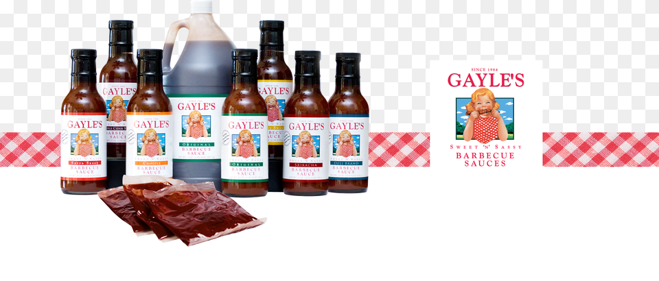 Gayles Sweet Amp Sassy Original Bbq Sauce 18 Fl, Alcohol, Beer, Beverage, Bottle Png Image