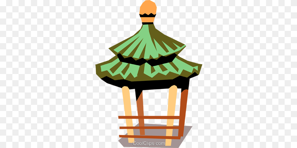 Gazebos Royalty Vector Clip Art Illustration, Architecture, Gazebo, Outdoors, Person Free Png Download