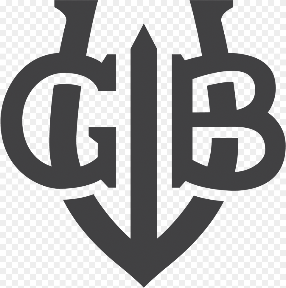 Gb Monogram Gundlach Bundschu Winery Logo, Cross, Symbol, Weapon Free Png