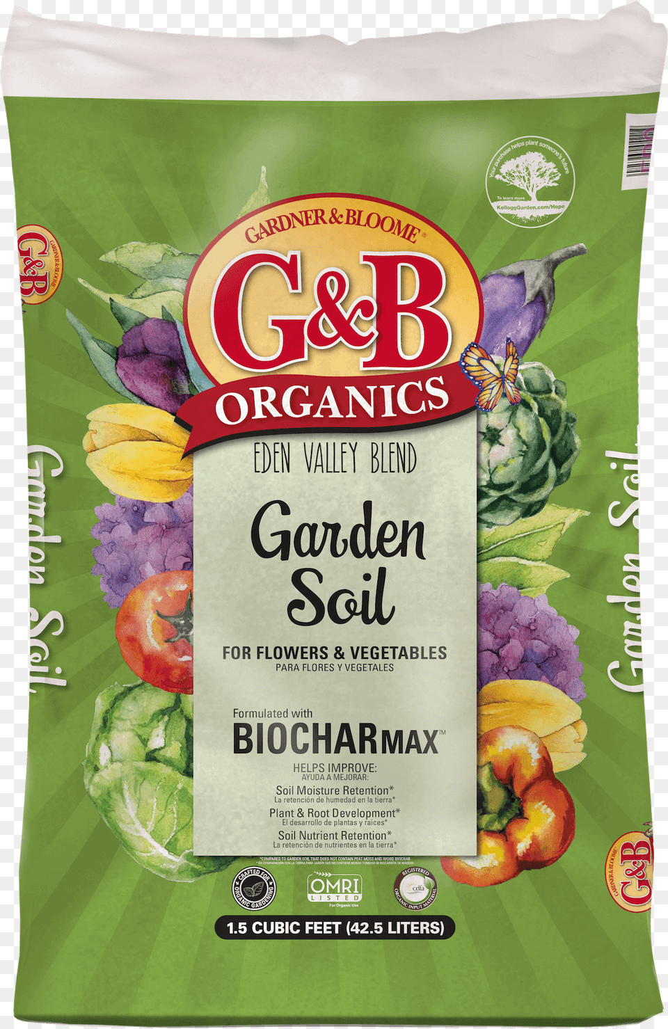 Gbo Garden Soil With Biocharmax Eden Valley Garden Soil, Advertisement, Food, Produce, Animal Png