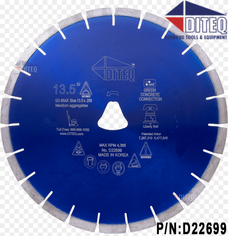 Gc 65axh Blue Arix Liberty Bell Blades 13mm Diteq, Electronics, Hardware Png