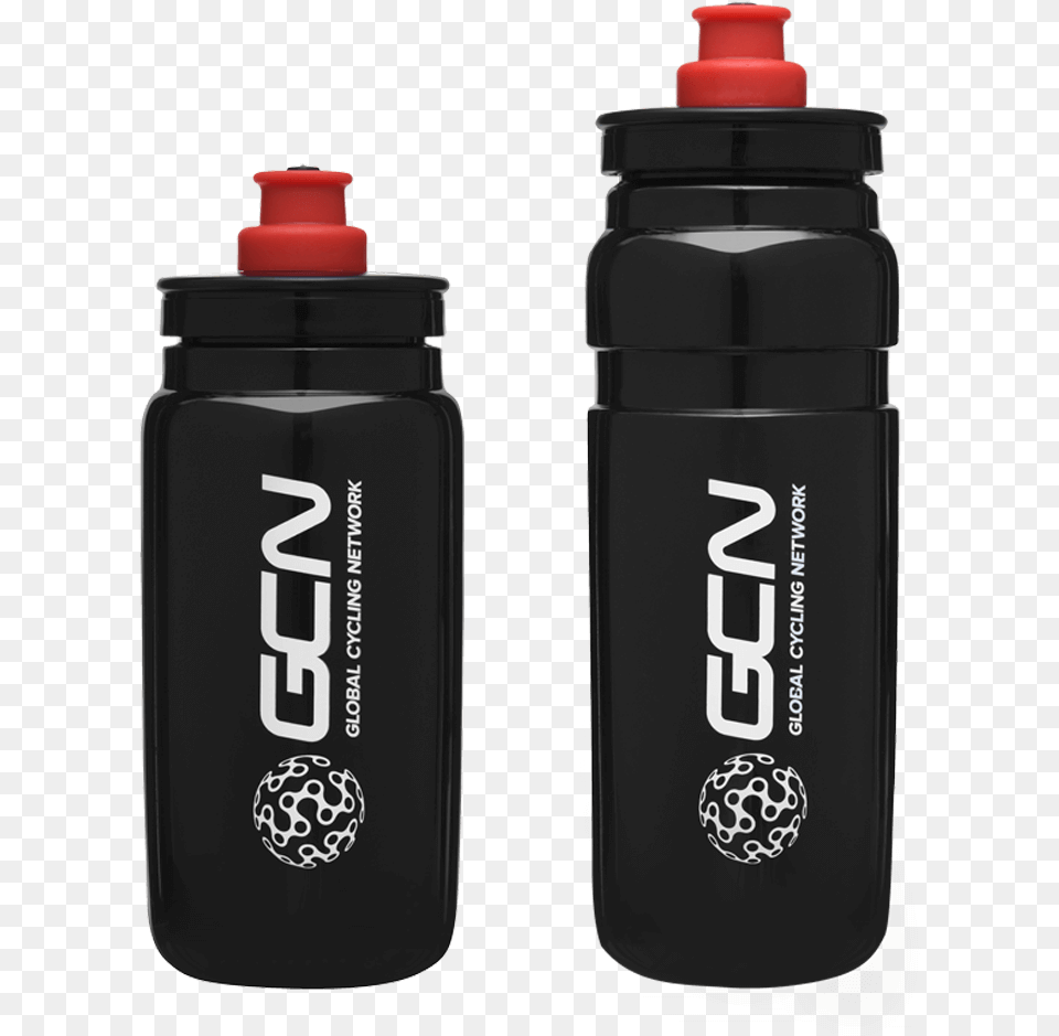 Gcn Elite Fly Duo Pack Water Bottles Black Water Bottle Cycling, Cosmetics, Perfume, Shaker, Water Bottle Free Transparent Png