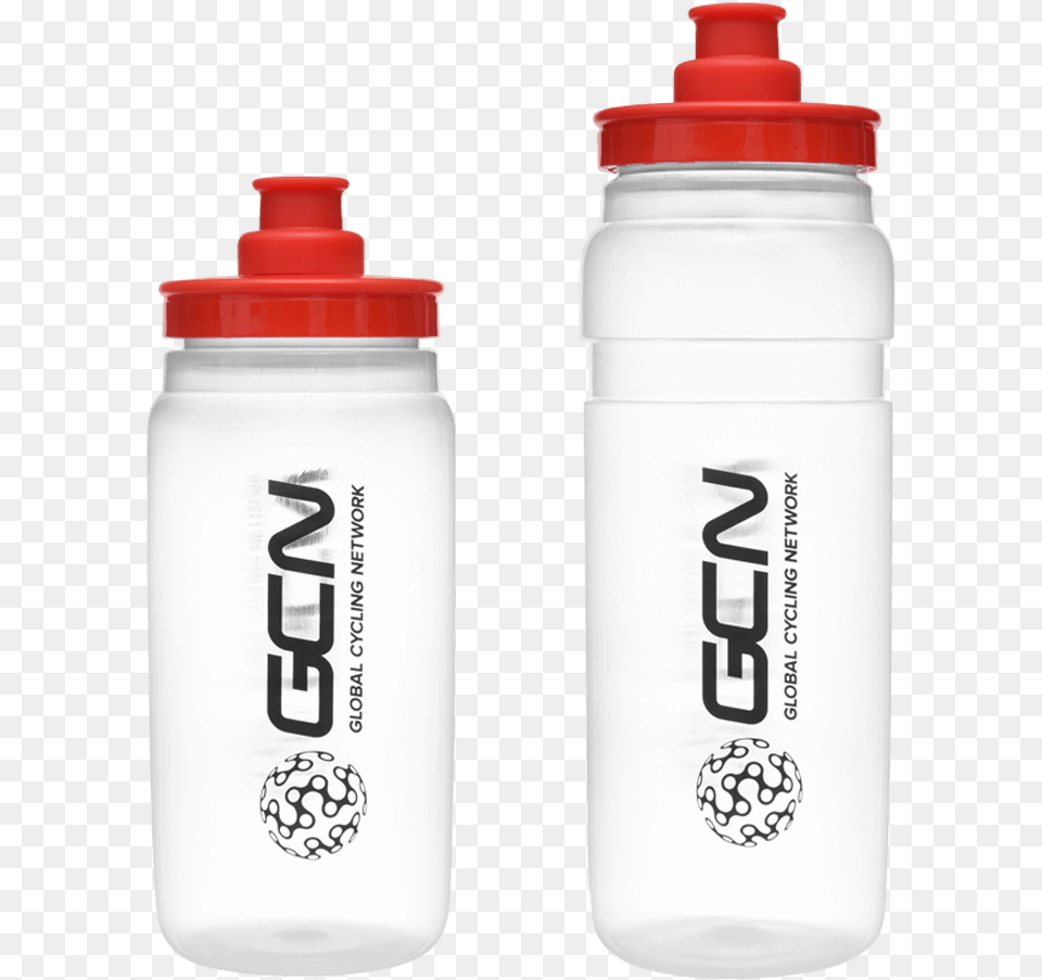 Gcn Elite Fly Duo Pack Water Bottles Clear Water Bottle, Shaker, Water Bottle Png Image