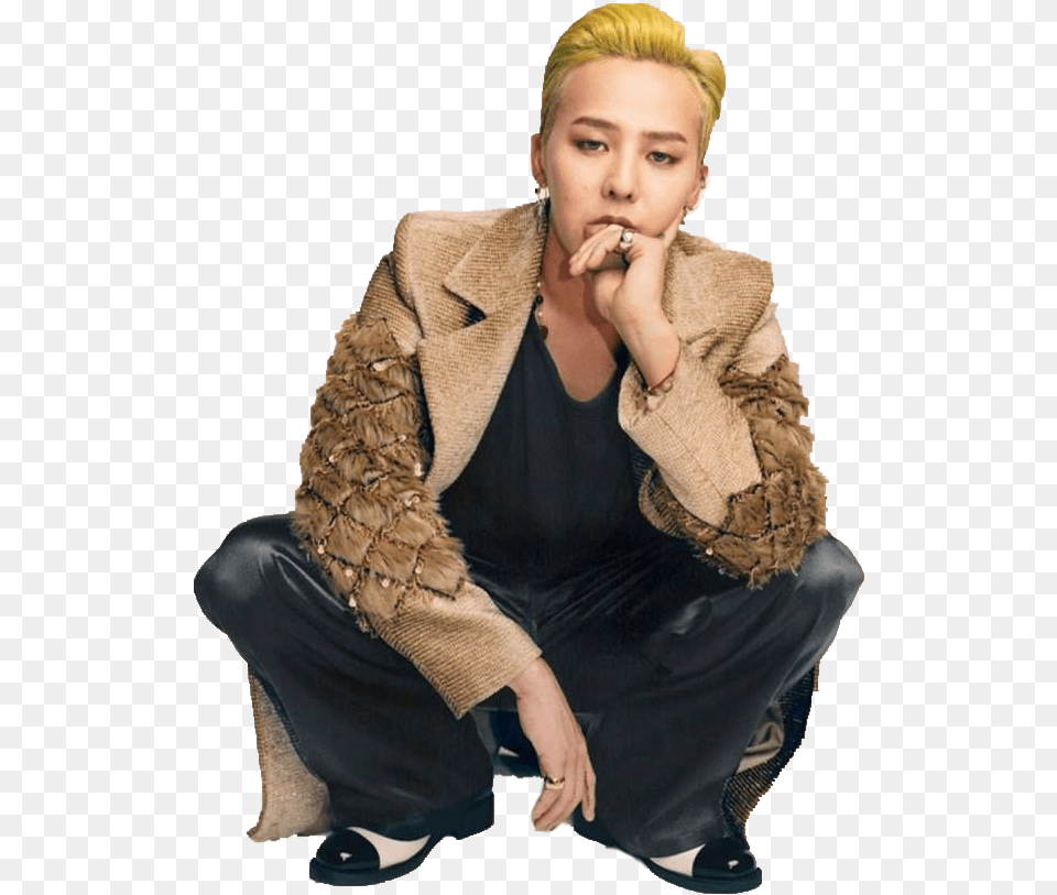 Gdragon Gd Bigbang Big Bang Rapper Kpop Korean G Dragon Picsart, Clothing, Coat, Jacket, Adult Free Png
