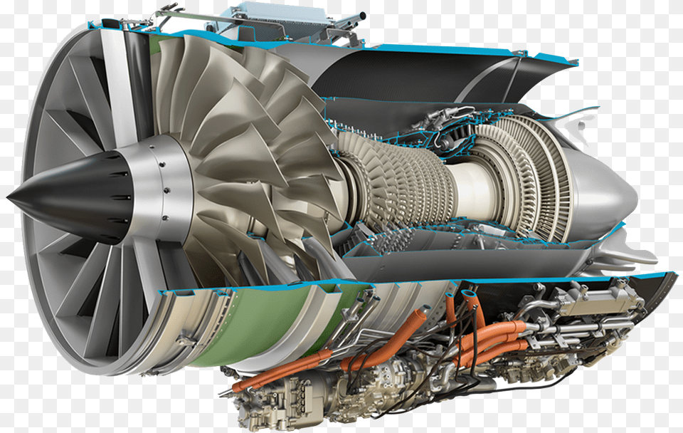 Ge Affinity Supersonic Engine, Machine, Motor, Aircraft, Airplane Png