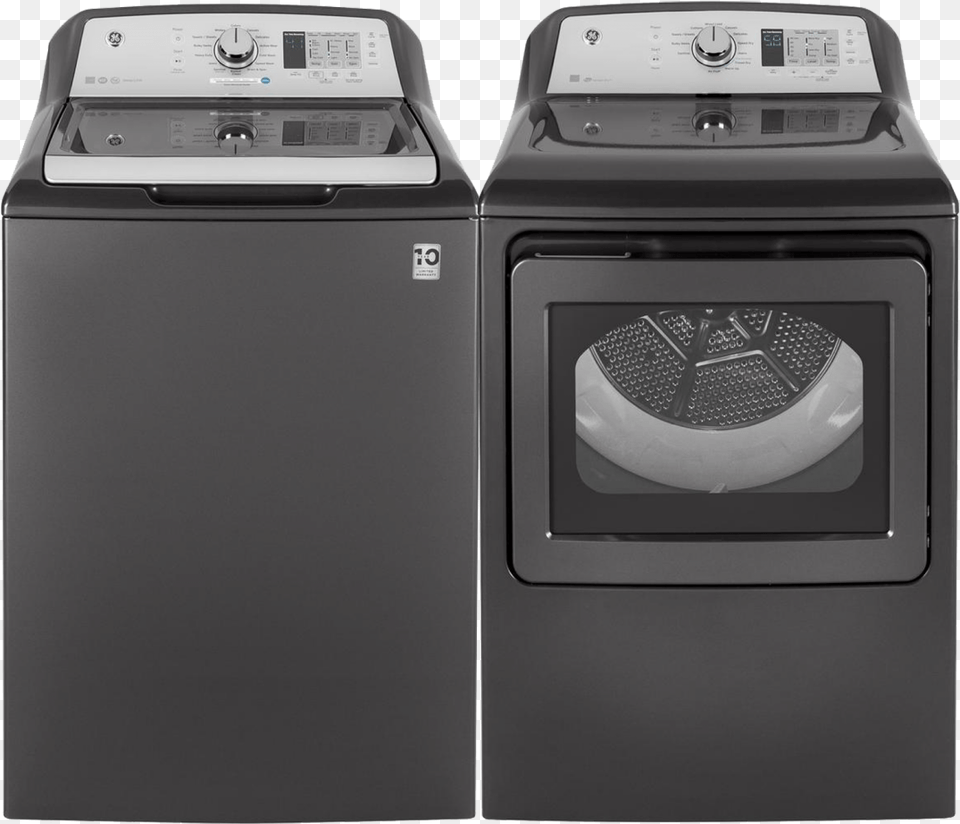 Ge He Top Load Washer Grey, Appliance, Device, Electrical Device Png Image