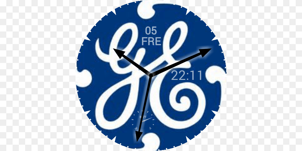 Ge Logo, Clock, Analog Clock, Wall Clock, Disk Png