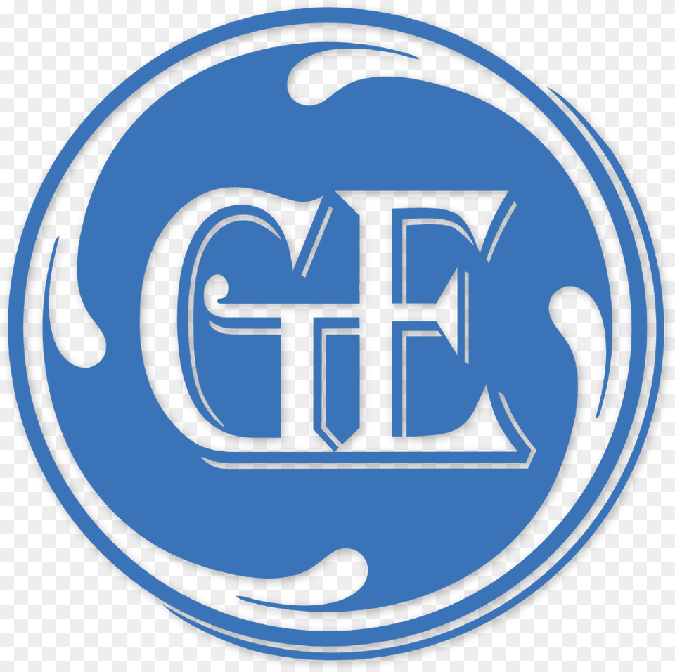 Ge Logo In Algerian Font Emblem, Badge, Symbol, Disk Free Png