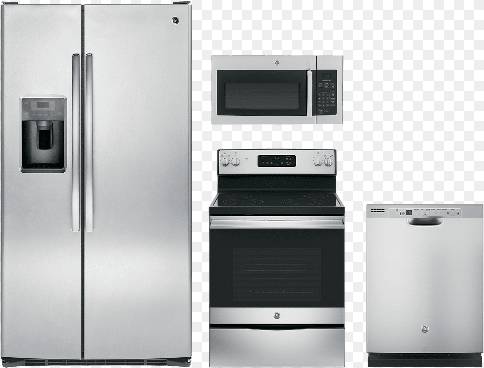 Ge Stainless Steel Stove Oven, Appliance, Device, Electrical Device, Microwave Free Png