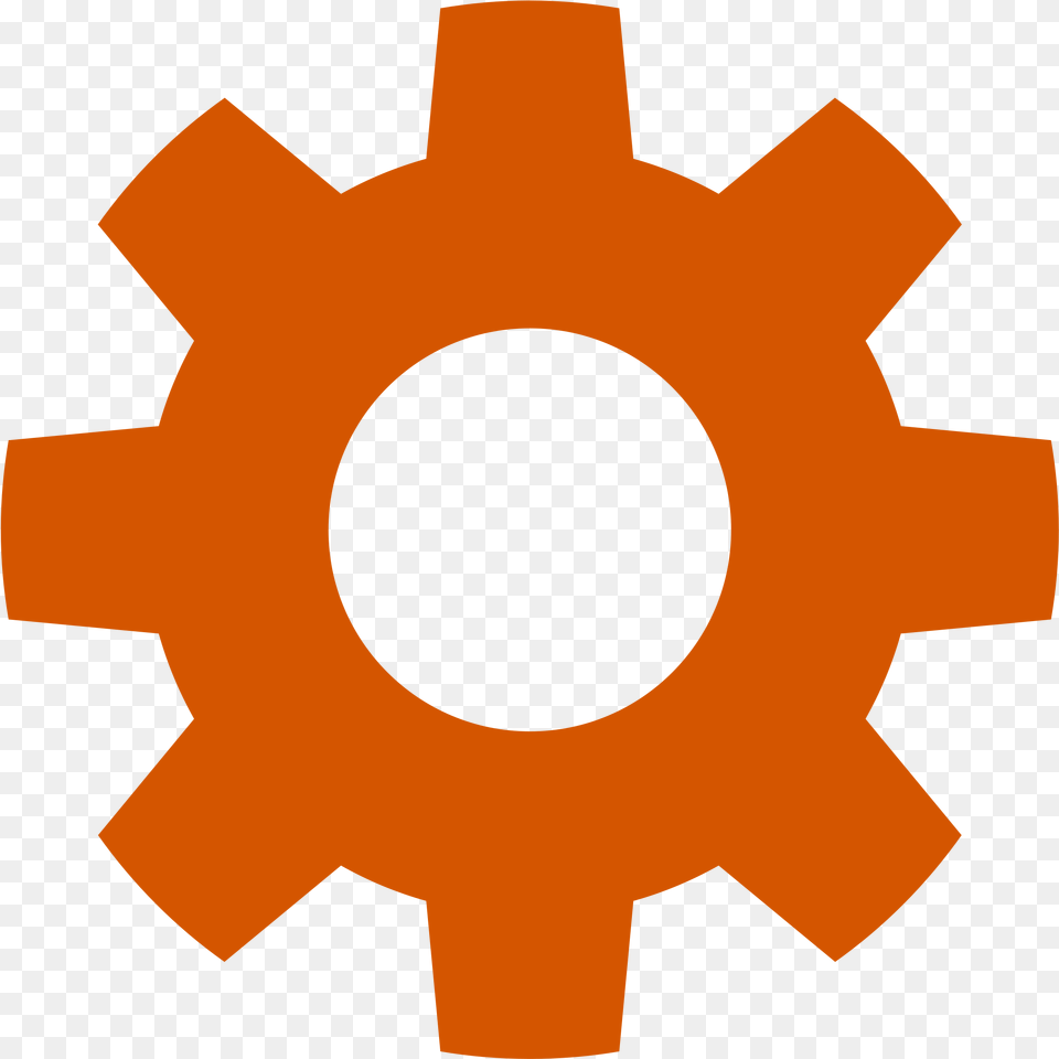 Gear Clipart Logo Gear Icon Orange, Machine Png Image