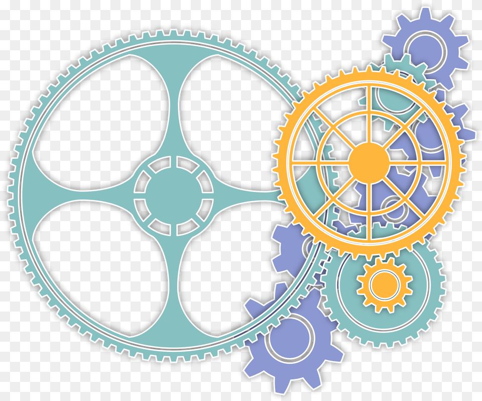 Gear Color Computer Icons Sprocket Orange Colored Gears, Machine, Wheel, Bulldozer Free Transparent Png