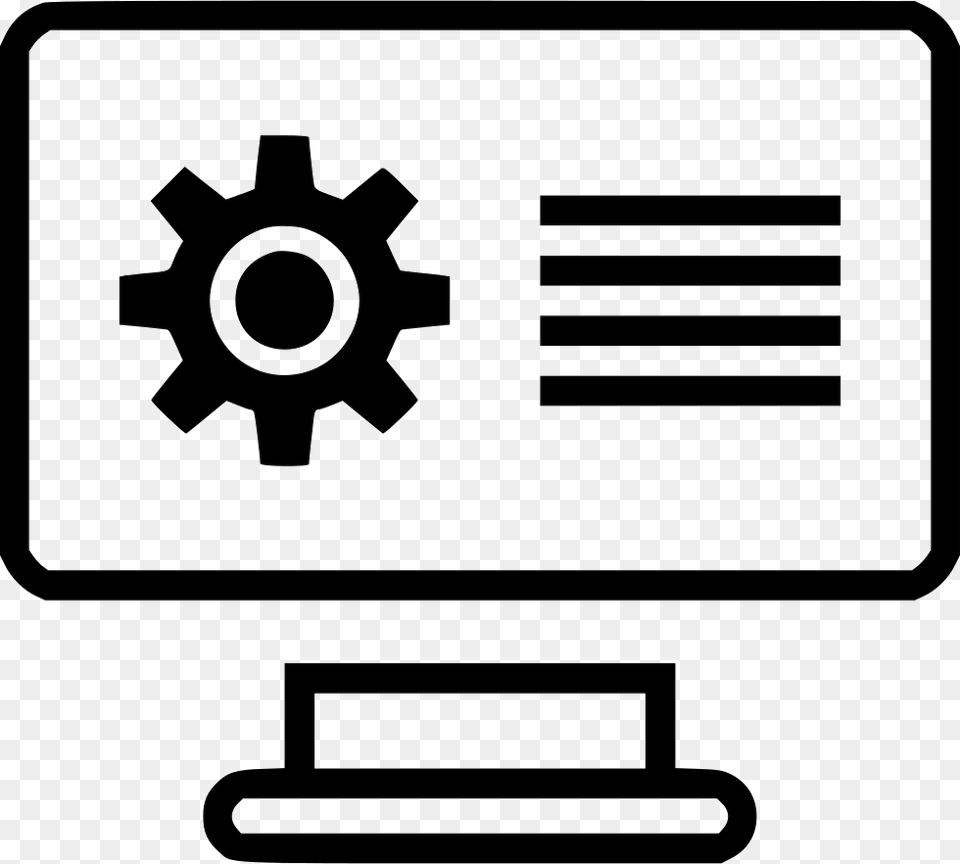 Gear Computer Monitor Screen Online Web Options Comments Travel Website Icon, Machine, Electronics Png
