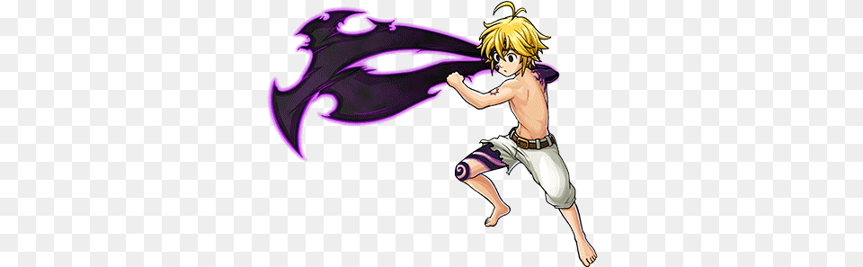 Gear Demon Meliodas Render Meliodas Demon Transparent, Book, Comics, Publication, Adult Png