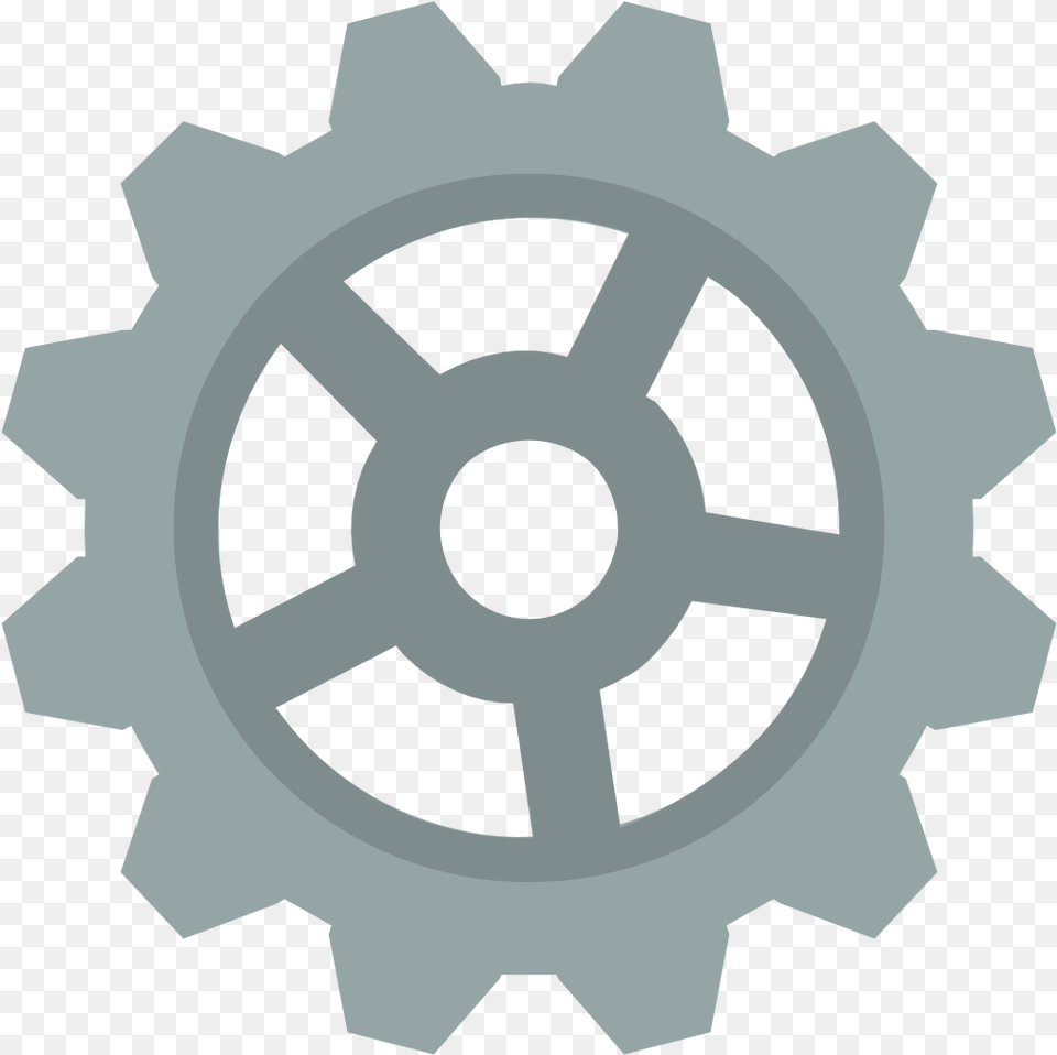 Gear Flat Icon, Machine, Ammunition, Grenade, Weapon Free Png Download